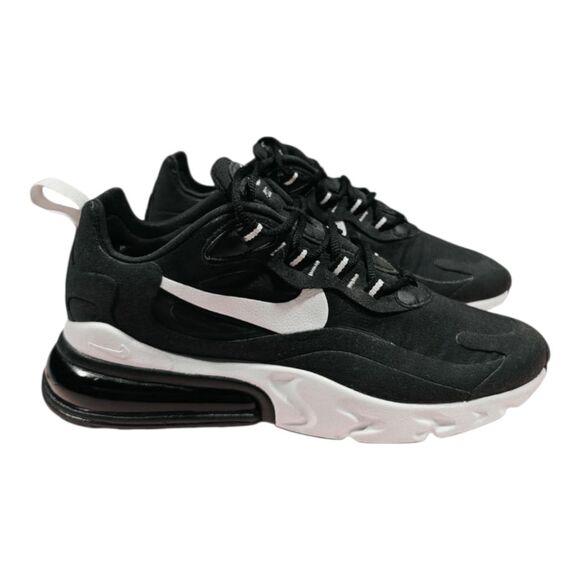 NIKE Air Max 270 React 'White Black' Running Shoes Size 7.5 - Picture 2 of 9